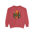 Autumn Lake Reflection Crewneck with Fall Tree Scene