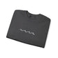 Minimal Embroidered Wave - Crewneck Sweatshirt