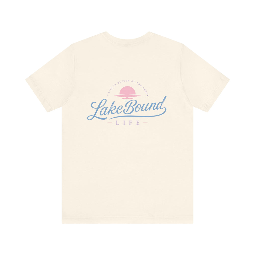 Pastel Sunset LakeBound Life Tee
