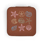 Compact Coastal Sea Shells Jewelry Travel Organizer