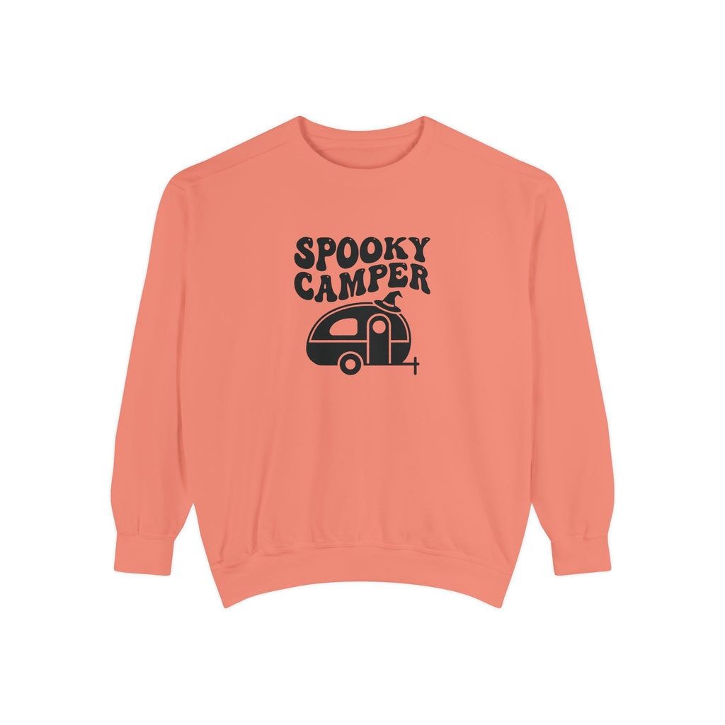 Spooky Camper Sweatshirt: Retro Trailer Halloween Pullover