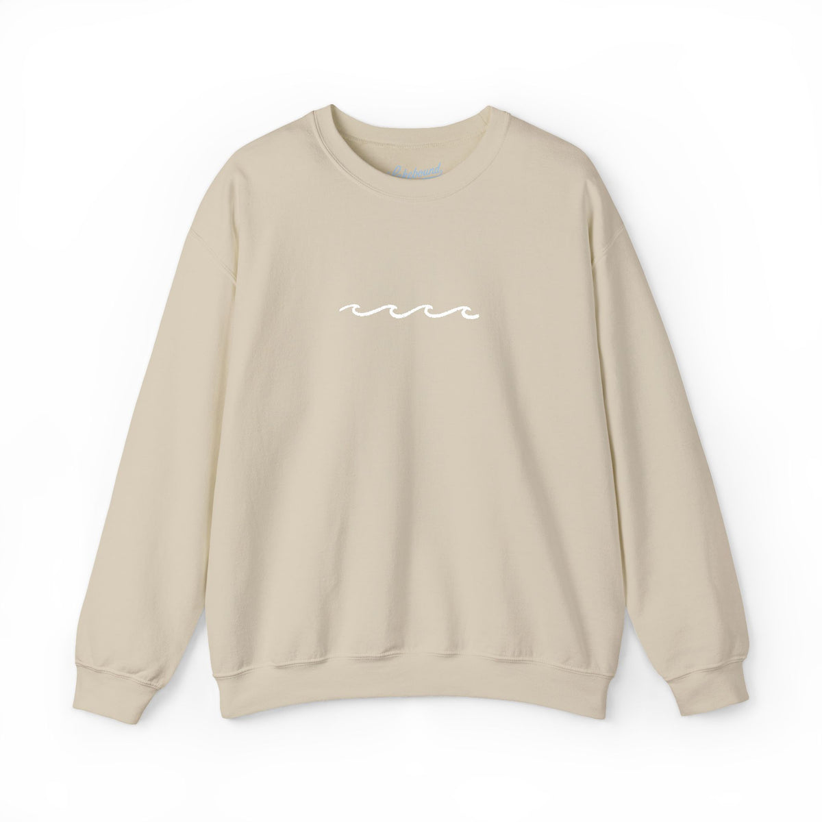 Embroidered Wave Crewneck