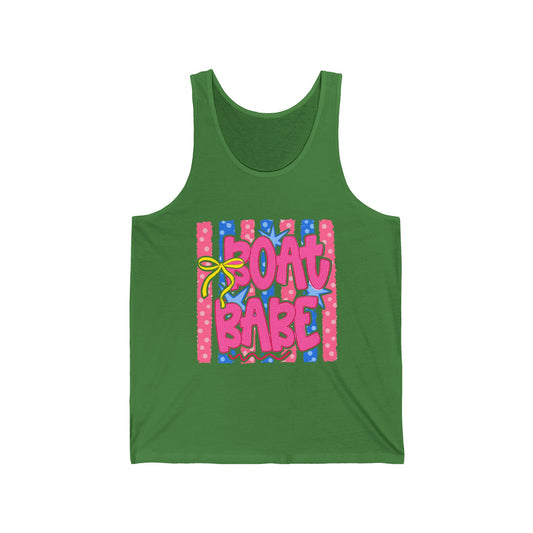 Pink Boat Babe Nautical Summer Graphic Tank