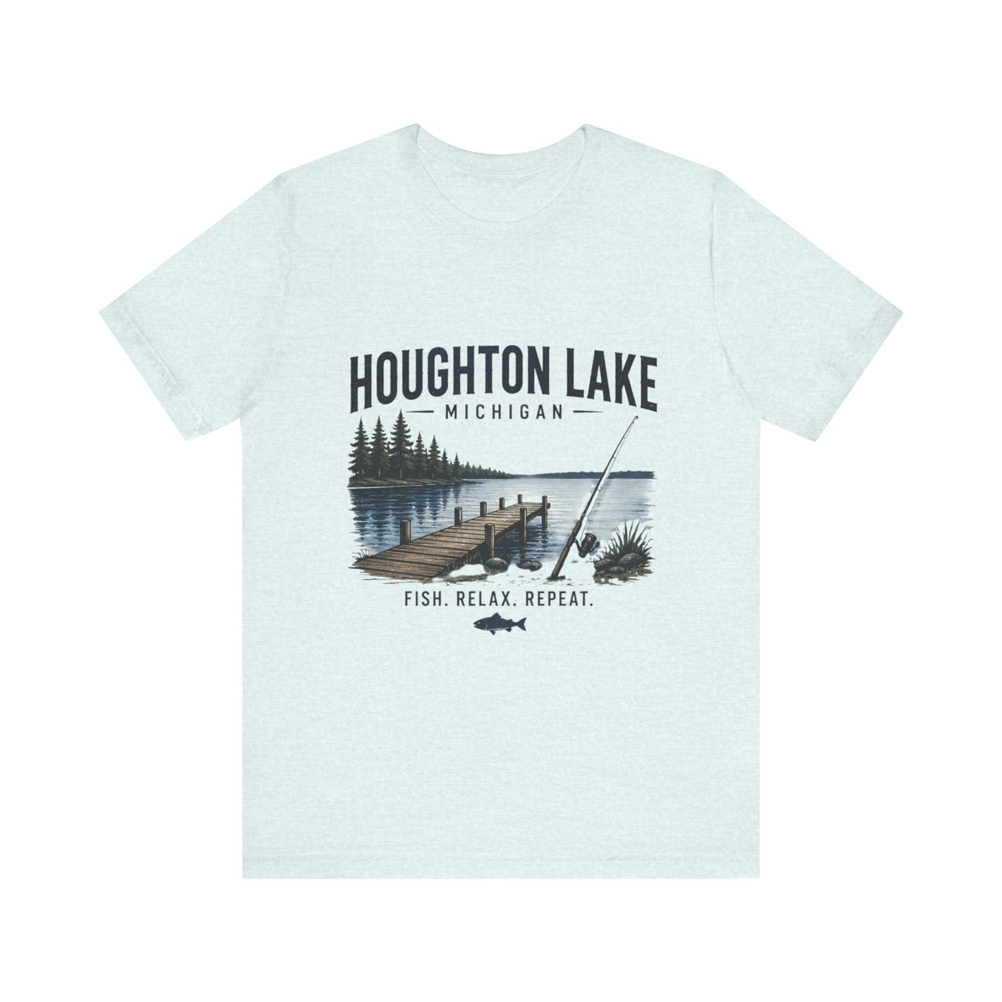 Houghton Lake Michigan Tee — Fun Lake Graphic
