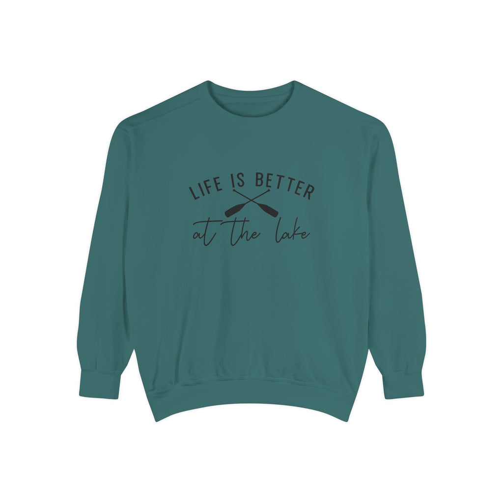 Life Is Better at the Lake Cozy Cabin Crewneck