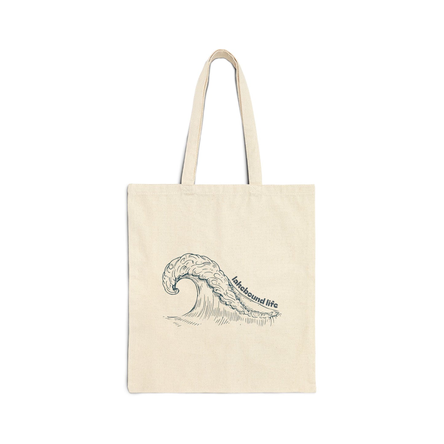 Wave Sketch Cotton Tote