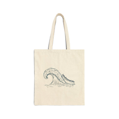 Wave Sketch Cotton Tote