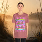 Rainbow Trout Graphic Tee — Colorful Fish Stripes T-Shirt