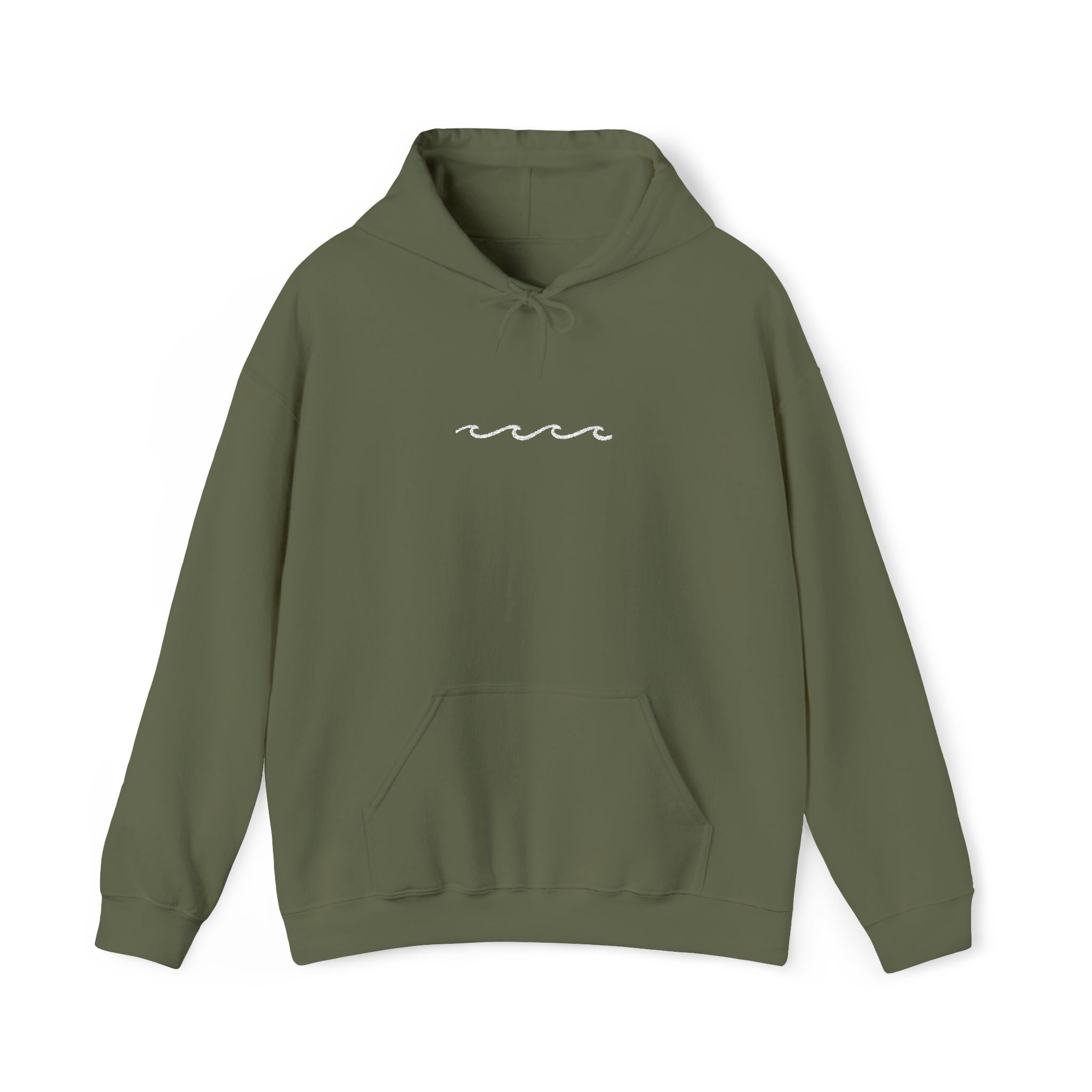 Embroidered Wave Hoodie