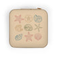 Compact Coastal Sea Shells Jewelry Travel Organizer