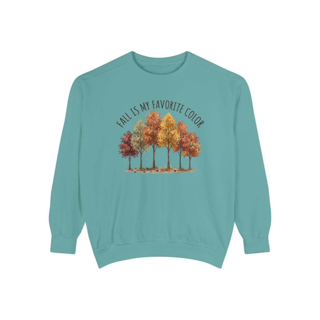 Fall Is My Favorite Color Sweatshirt - Autumn Tree Graphic Crewneck