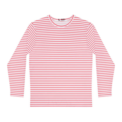 Red Striped Long Sleeve Shirt — Casual Tee