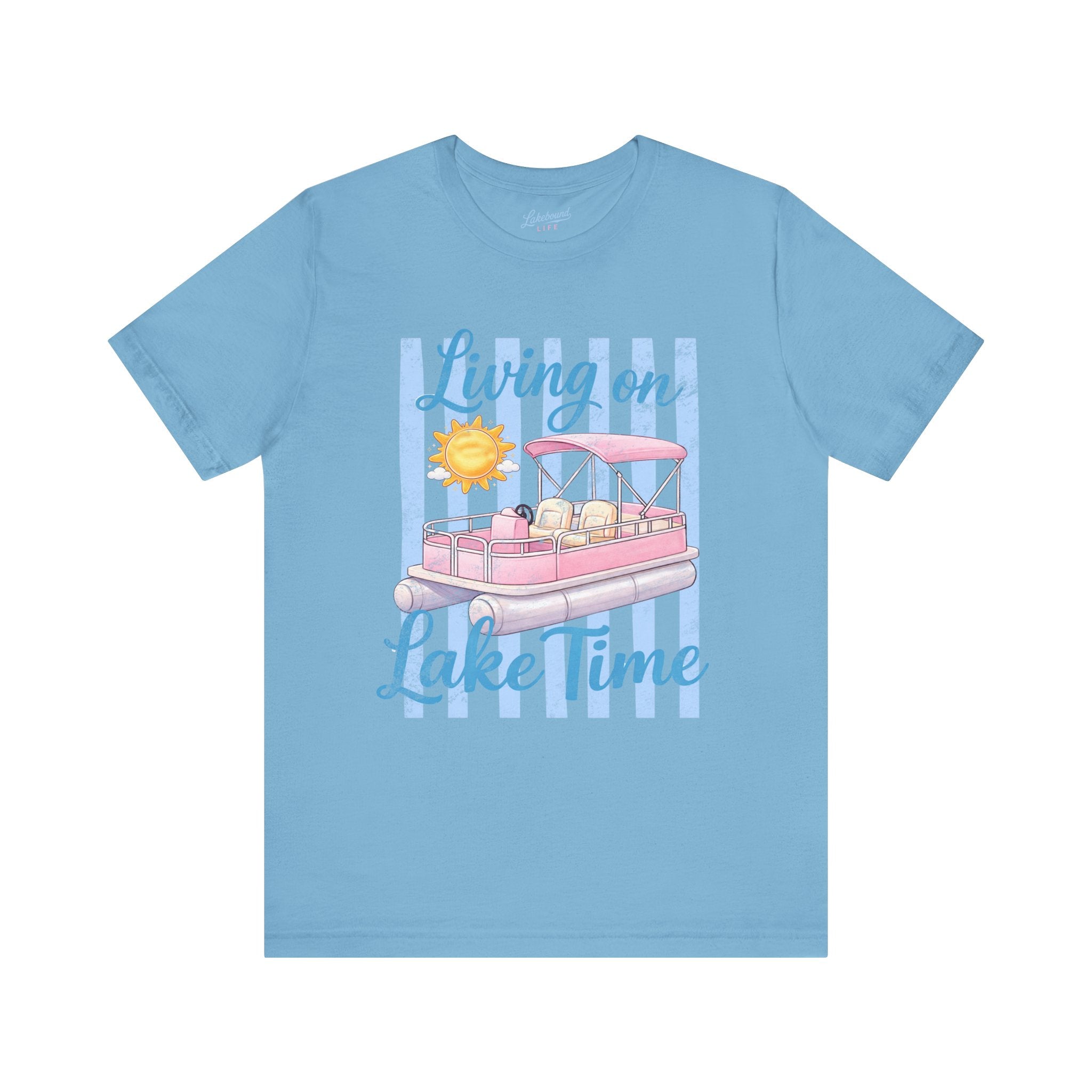 "Living on Lake Time" Pontoon T-Shirt