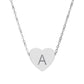 Personalized Engraved Heart Initial Pendant, Gold, Rose Gold & More