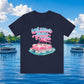 Whatever Floats Your Boat T-Shirt — Pink Pontoon Boat Graphic Tee