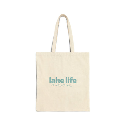 Lake Life Cotton Tote Bag