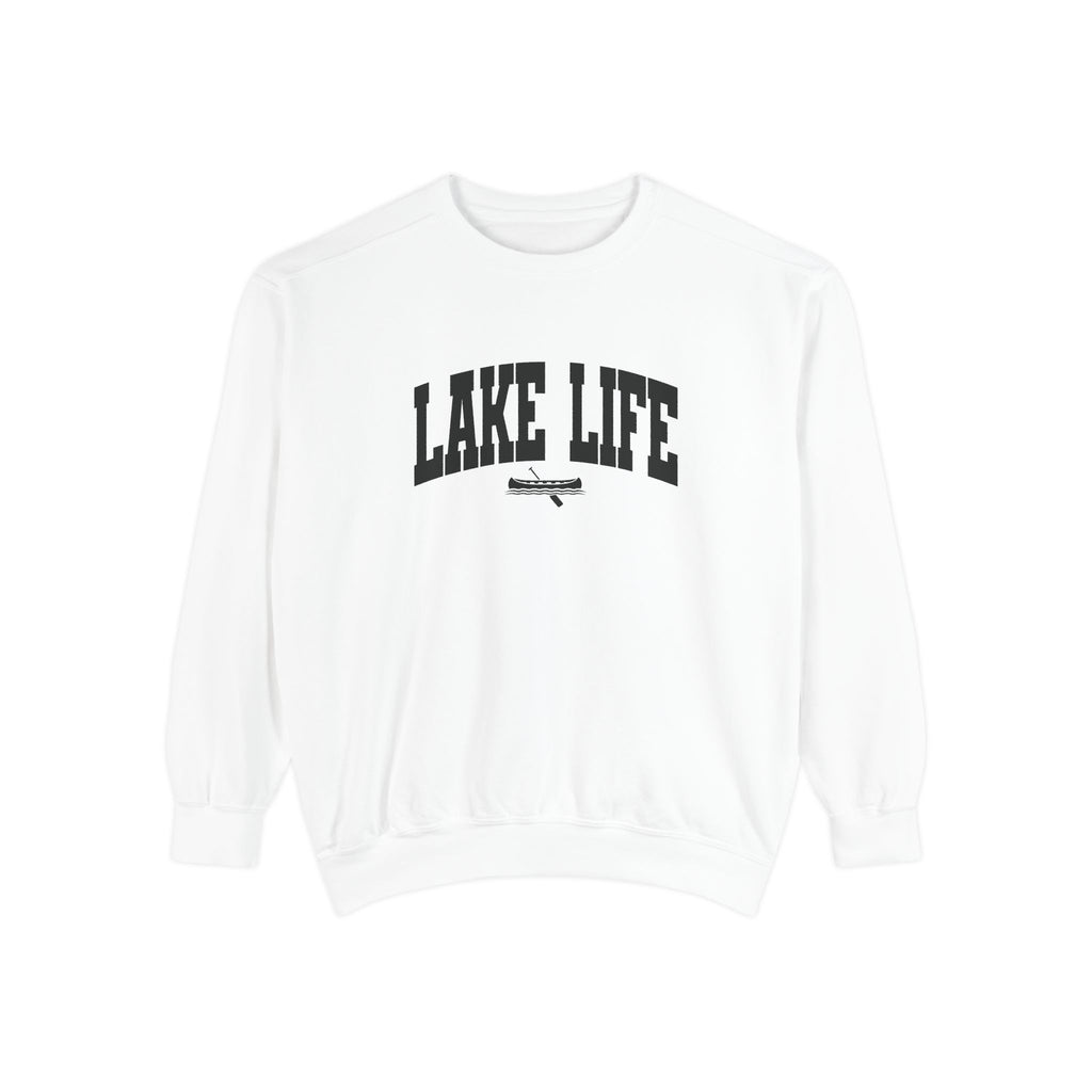 Lake Life Canoe Graphic Crewneck Sweatshirt