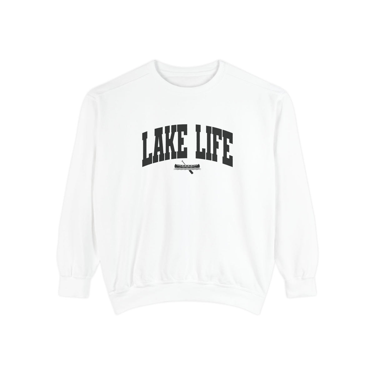 Lake Life Canoe Graphic Crewneck Sweatshirt