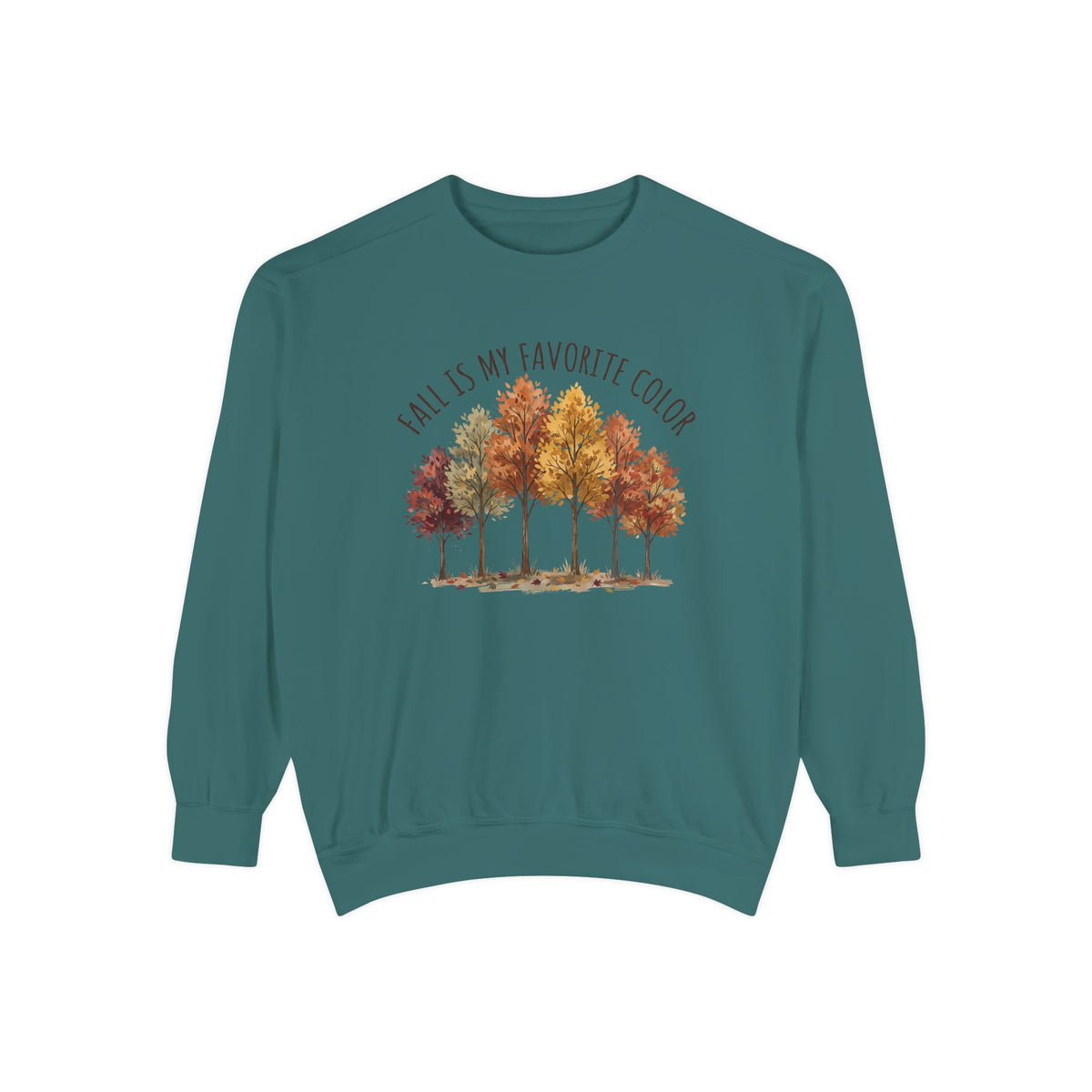 Fall Is My Favorite Color Sweatshirt - Autumn Tree Graphic Crewneck