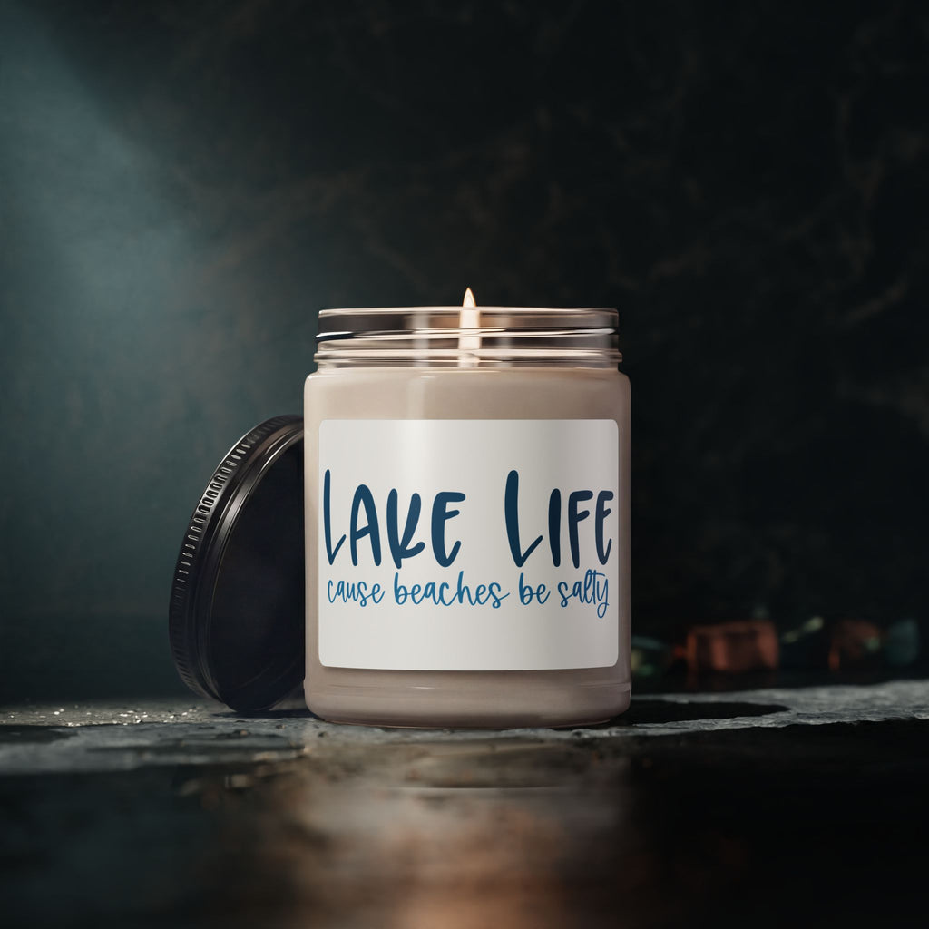 "Lake Life 'Cause Beaches Be Salty" Scented Candle