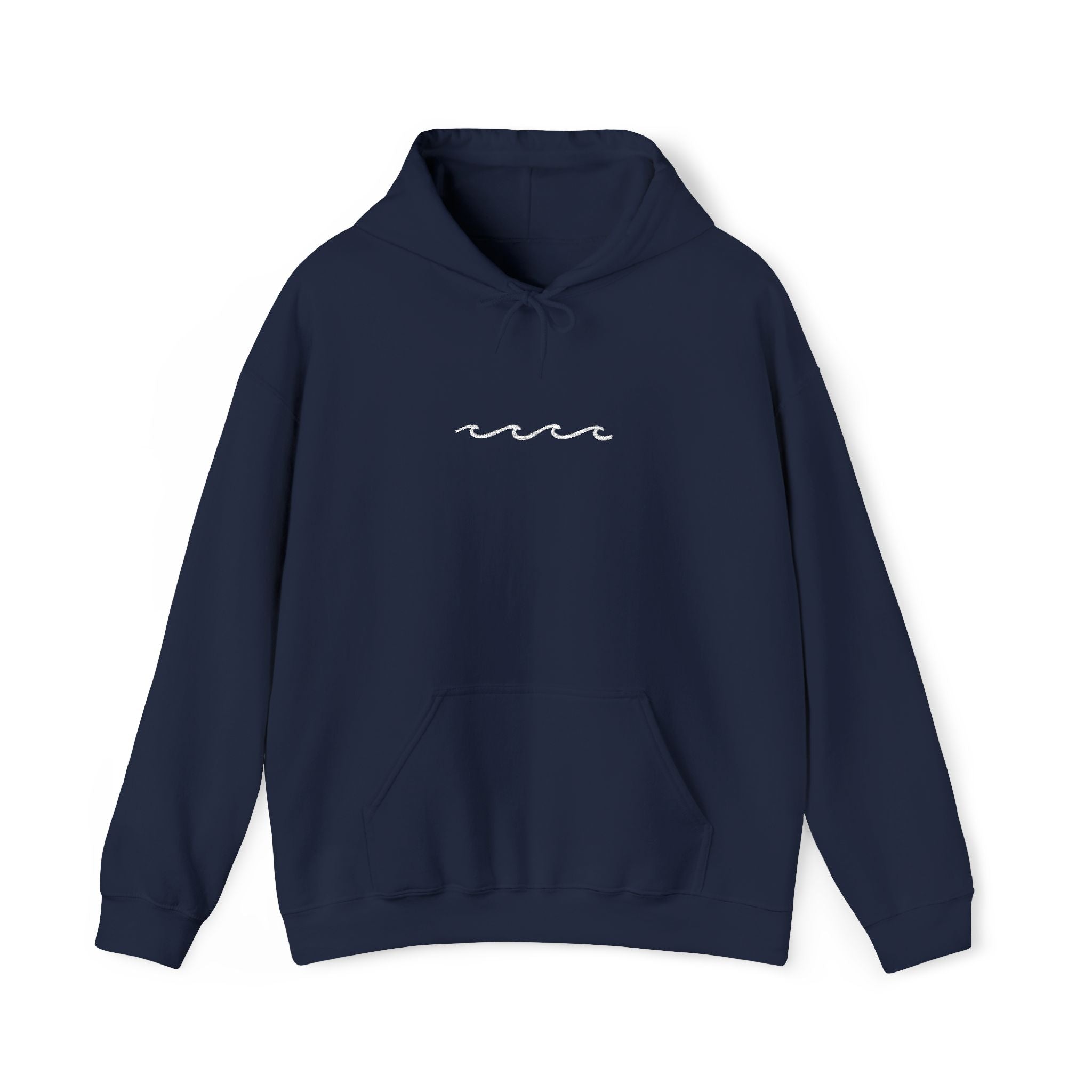 Embroidered Wave Hoodie