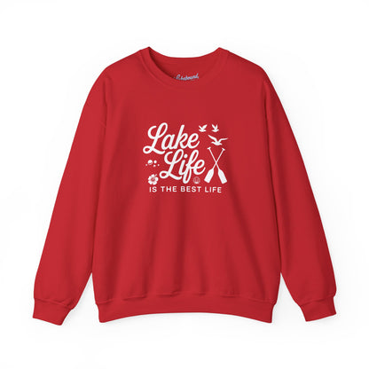 Lake Life Crewneck Sweatshirt — "Lake Life Is The Best Life" Cozy Pullover