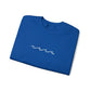 Minimal Embroidered Wave - Crewneck Sweatshirt