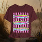 Rainbow Trout Graphic Tee — Colorful Fish Stripes T-Shirt