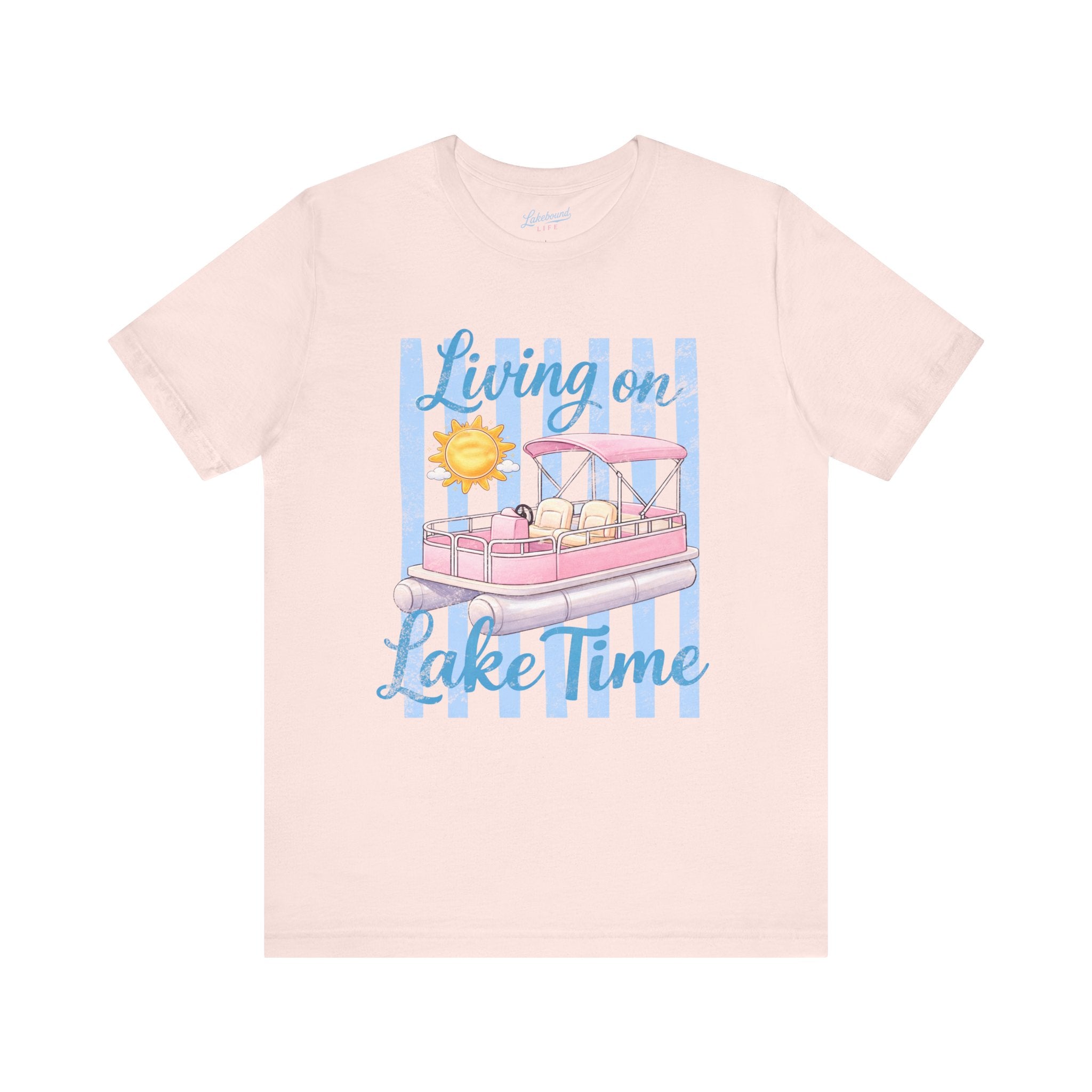 "Living on Lake Time" Pontoon T-Shirt