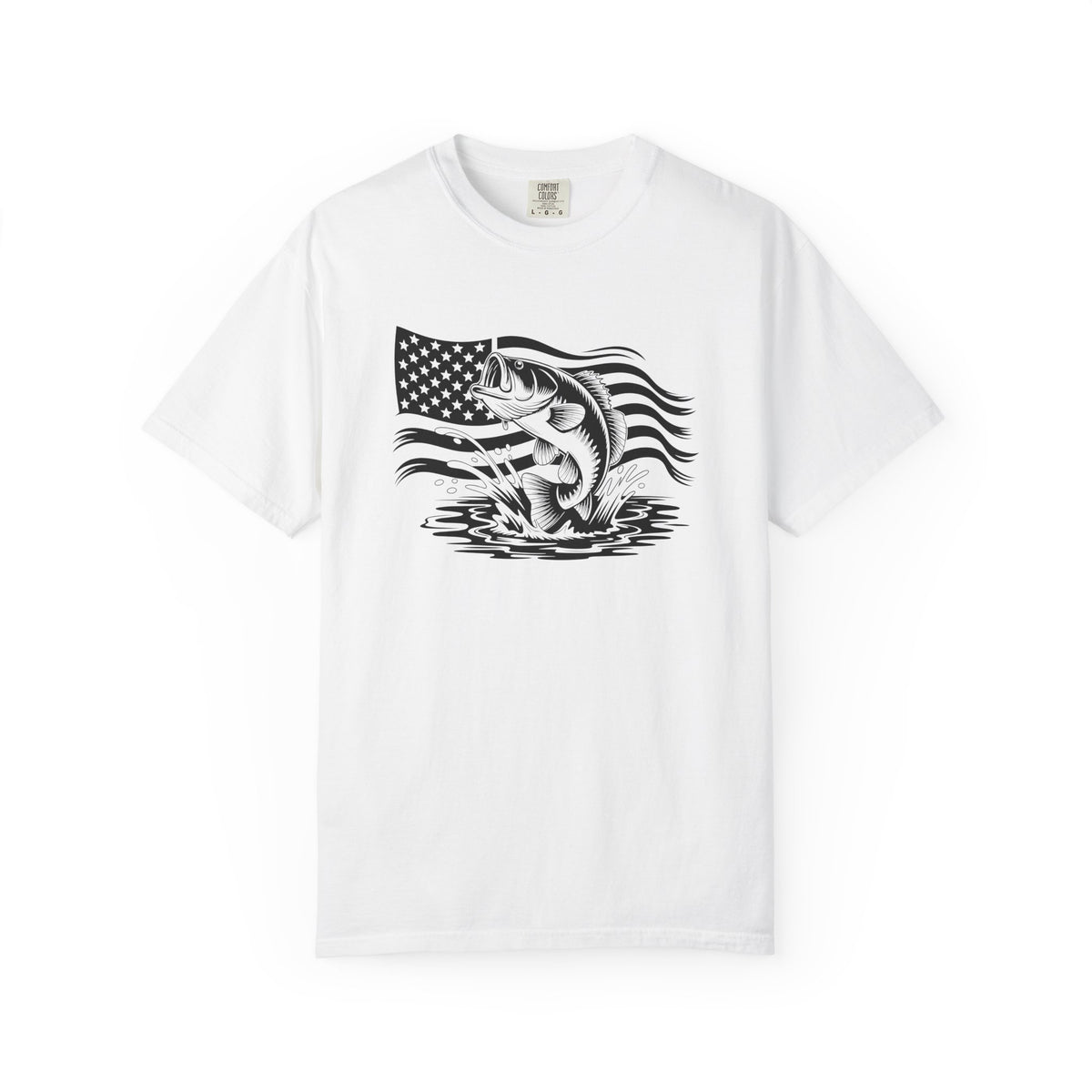 Patriotic Bass Fishing T-Shirt