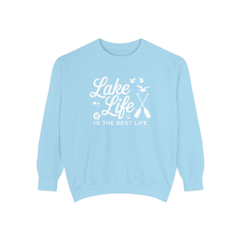 Lake Life Cozy Garment-Dyed Crewneck Sweatshirt