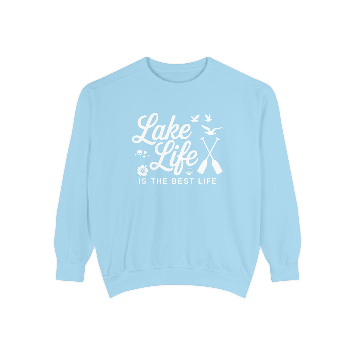 Lake Life Cozy Garment-Dyed Crewneck Sweatshirt