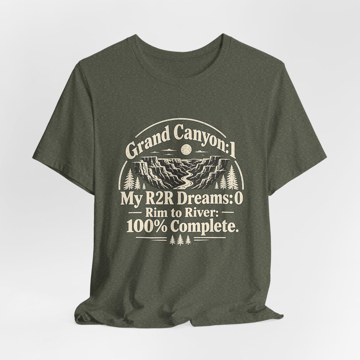 Grand Canyon Rim-to-River T-Shirt — "My R2R Dreams: Rim to River 100% Complete"