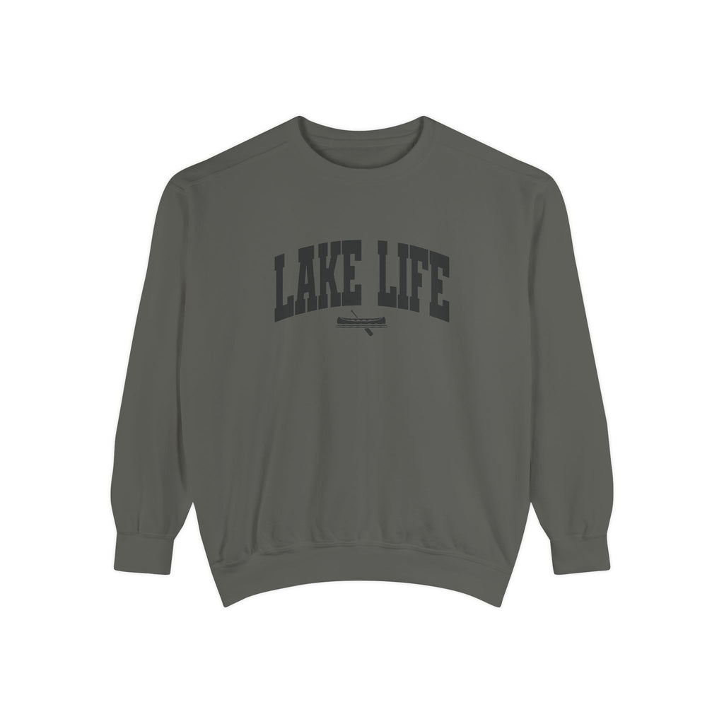 Lake Life Canoe Graphic Crewneck Sweatshirt