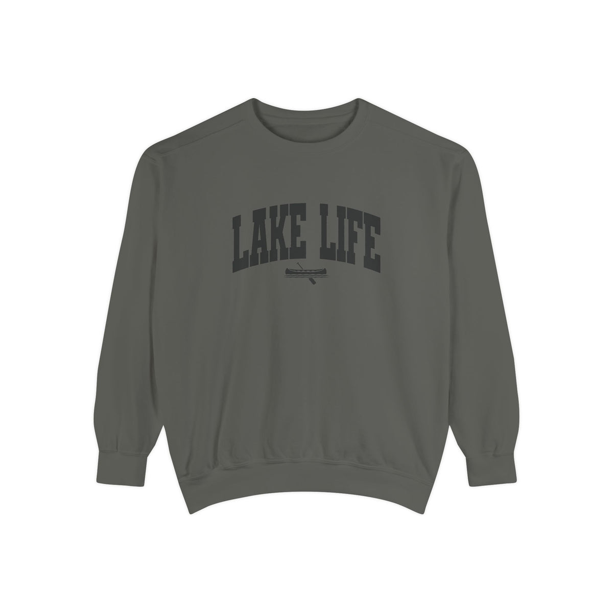 Lake Life Canoe Graphic Crewneck Sweatshirt