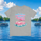 Whatever Floats Your Boat T-Shirt — Pink Pontoon Boat Graphic Tee
