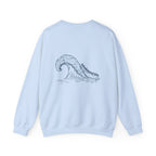 Lakebound Life Wave Front & Back Crewneck