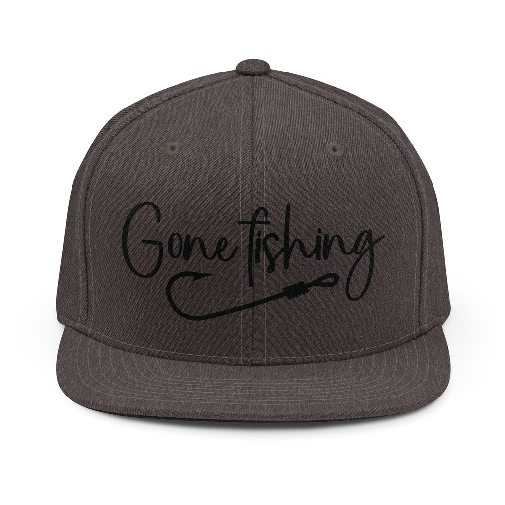 Gone Fishing Embroidered Hat