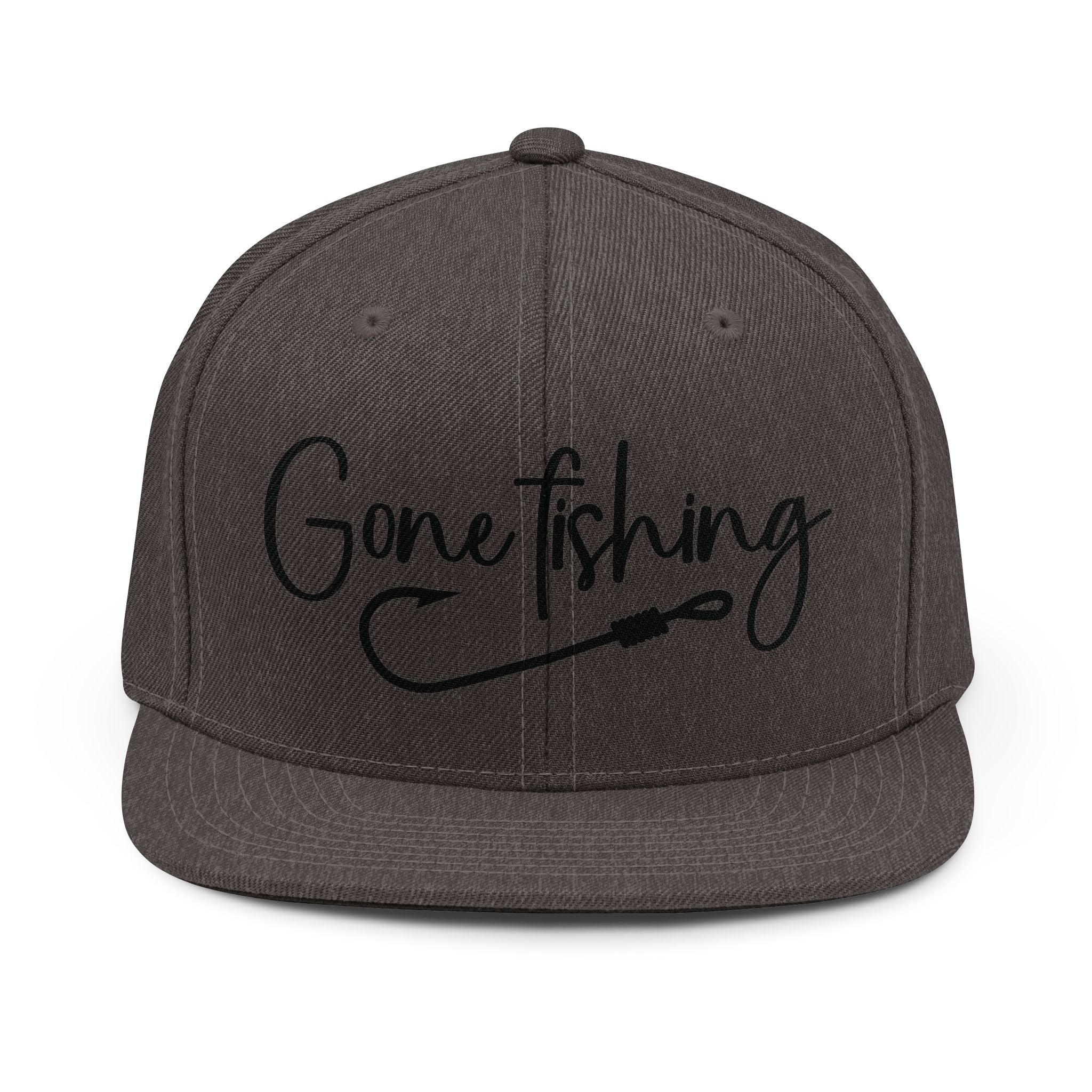 Gone Fishing Embroidered Hat