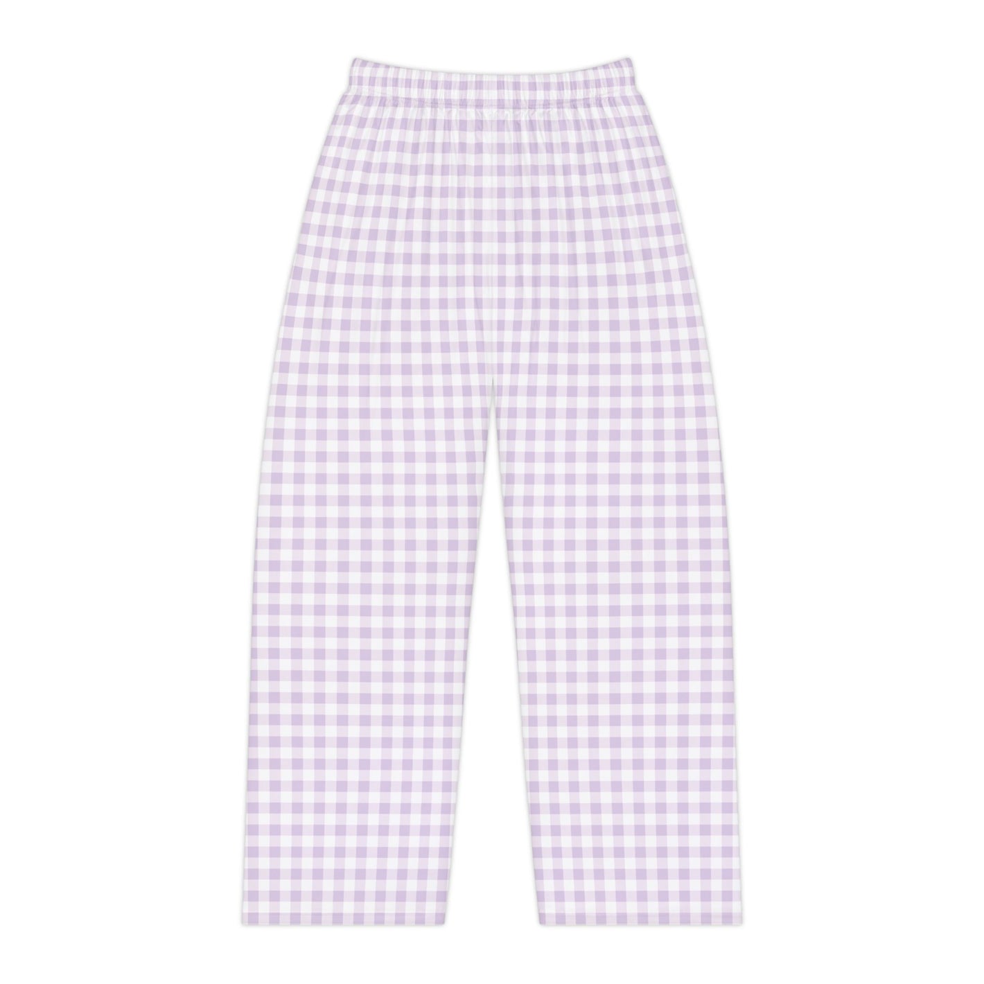Lavender Gingham Pajama Pants — Women's Cozy Sleepwear