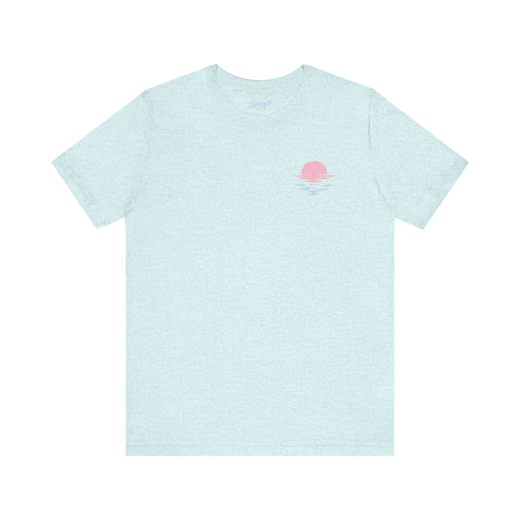 Pastel Sunset LakeBound Life Tee