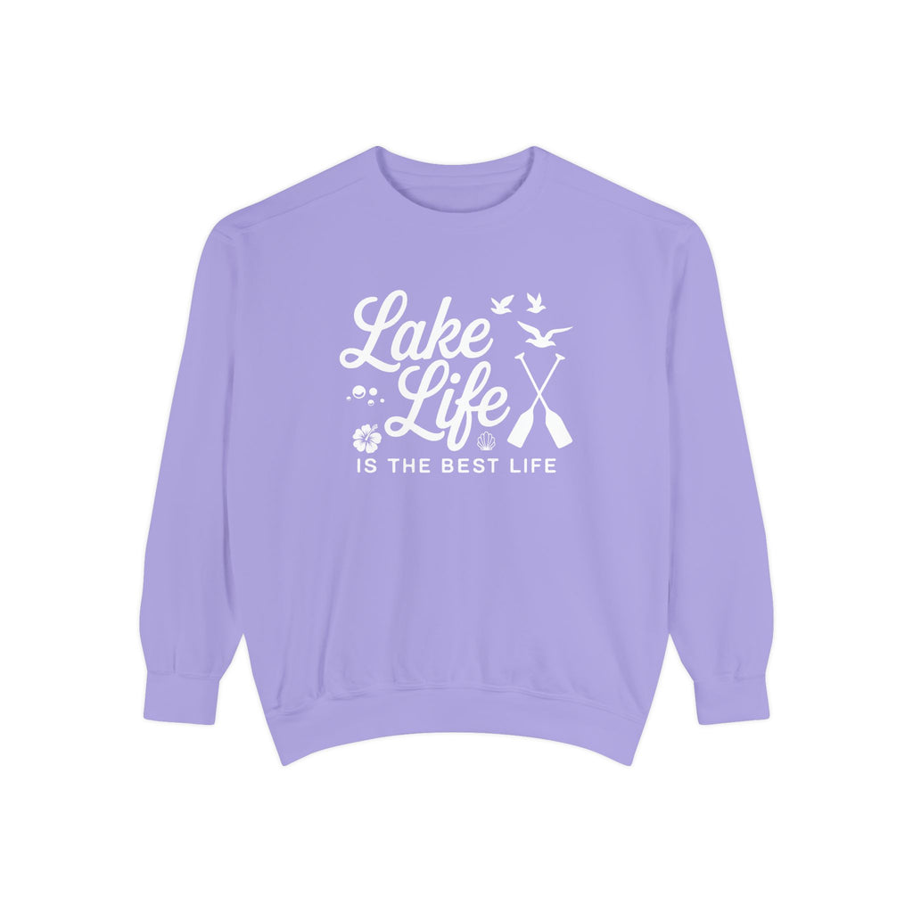 Lake Life Cozy Garment-Dyed Crewneck Sweatshirt