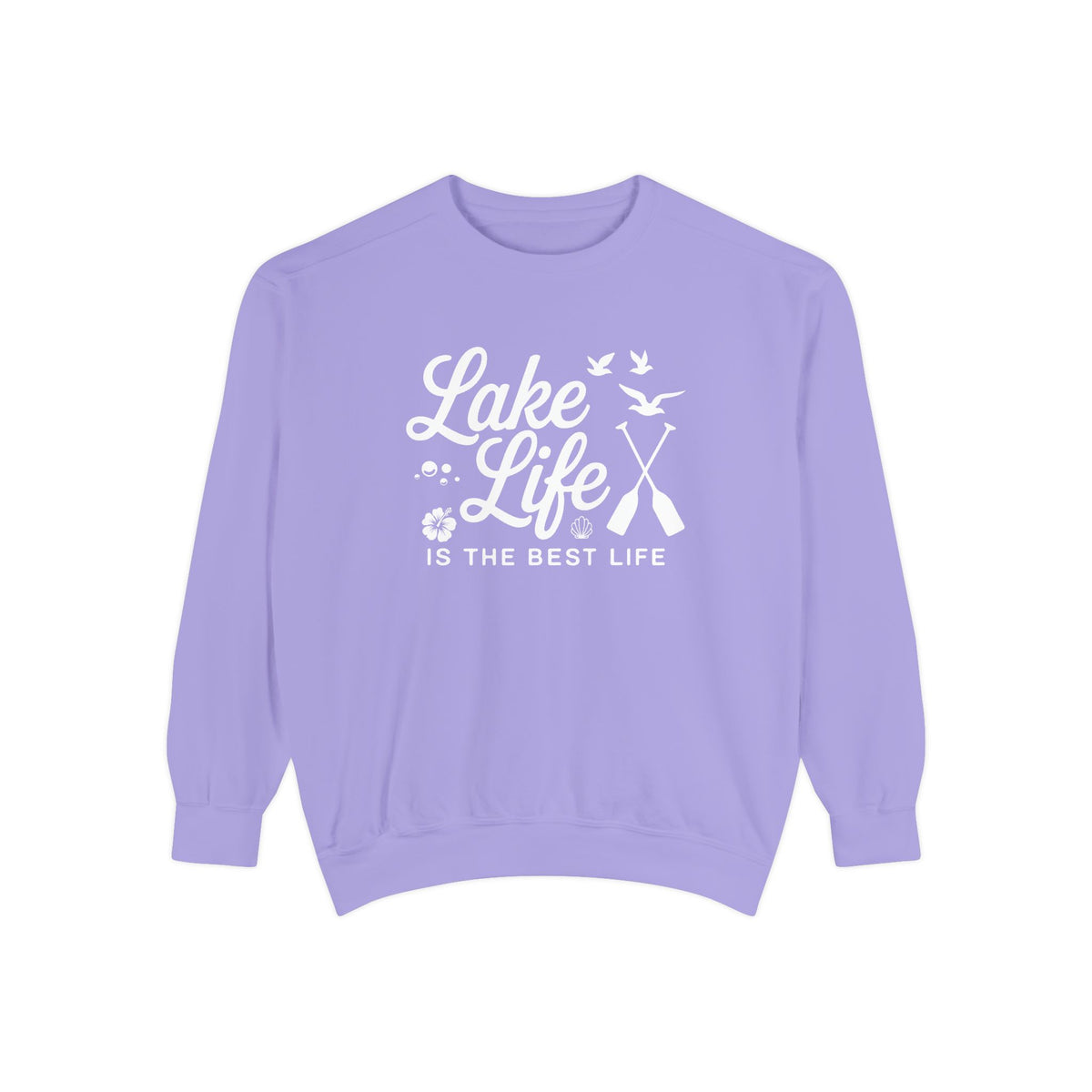 Lake Life Cozy Garment-Dyed Crewneck Sweatshirt