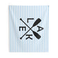Rowing Oars & Blue Stripes Tapestry
