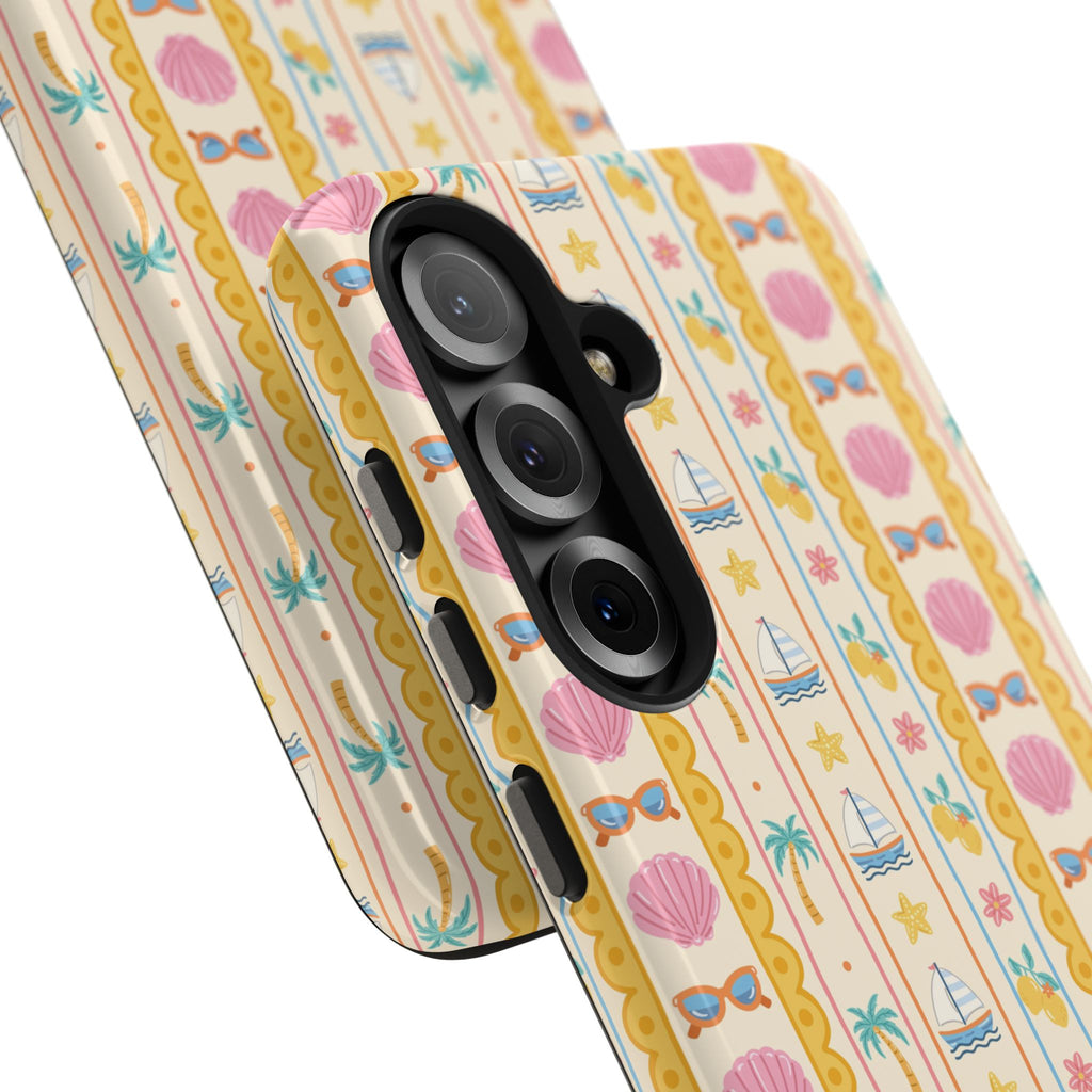 Pastel Beach Pattern | Tough Phone Case