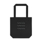 Wave Pattern Tote Bag — Minimalist Beach Cotton Tote