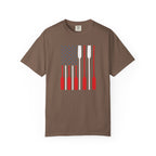 Rowing Oars American Flag T-Shirt
