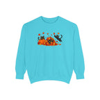 Black Cat & Pumpkin Patch Crewneck for Autumn Porch Nights