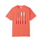 Rowing Oars American Flag T-Shirt