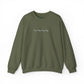 Minimal Embroidered Wave - Crewneck Sweatshirt